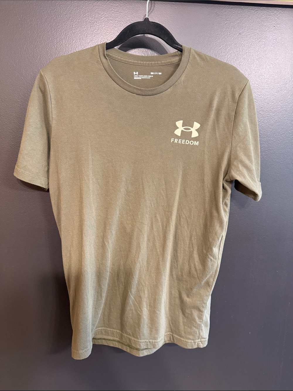 Under Armour Men’s Freedom Logo Tee - Olive Green